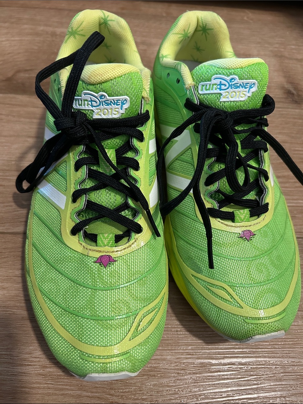 New Balance Disney Tinkerbell Lime Green and Black Kids Sneakers
